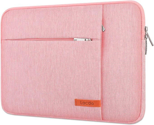 Lacdo 13 inch Laptop Sleeve Case for 13 inch MacBook Air M5 A3449 (2026), M4 A3240 2025, M3 A3113, M2 A2681, M1 A2337 | 13" MacBook Neo A18 Pro A3404 (2026) | iPad Air/Pro 13 M5 Computer Bag, Peach