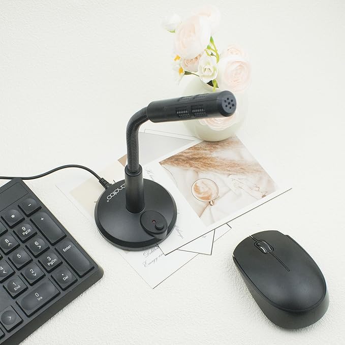 USB Microphone, Plug and Play Desktop Laptop gooseneck Microphone, Suitable for Games, conferences, Streaming, and Tutorials K050 Recording, podcasting, Gaming, and Online Chat