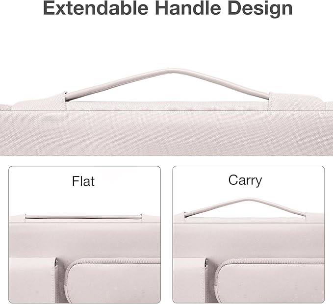 MOSISO 360 Protective Laptop Case 15 inch, Laptop Sleeve Compatible with MacBook Air M5 A3448 M4 A3241 M3 A3114 M2 A2941 2026-2023,Dell XPS,Side Open Bag with 2 Raised&1 Flapover Pockets, Stone Gray