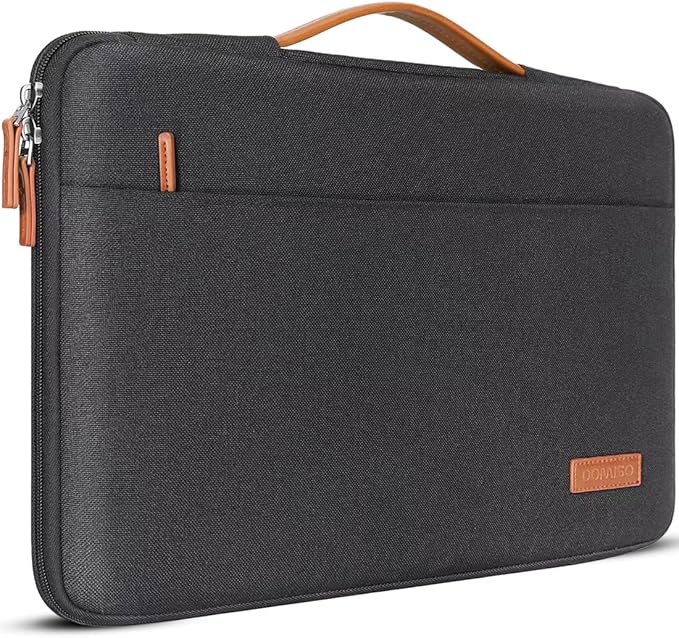 DOMISO 16 inch Laptop Sleeve Protective Case Cover Compatible with 16 16+ inch HP Dell ASUS Lenovo Chromebook,Waterproof Computer Cases Bag with Handle,Black