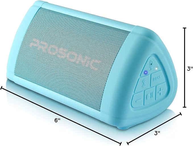Prosonic BT3 Portable Wireless Bluetooth Speaker with 10W Stereo Sound & Bass Boost -Rich Sound & Intense Bass -Bluetooth 5.0 -Microphone -IPX5 -in & Outdoor Speaker (Blue)