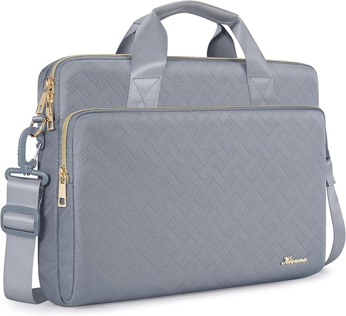 KIZUNA Laptop Sleeve Case 17 Inch Computer Shoulder Bag for 17.3" Lenovo ThinkBook Plus/IdeaPad 3i Gen7/ASUS Vivobook/ZenBook Pro/LG gram/MSI 17/Dell XPS/HP ENVY/Dell G7,Grey