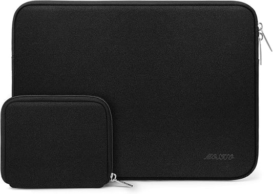 MOSISO Laptop Case 16 inch, 15-15.6 inch Laptop Sleeve Bag Compatible with MacBook Pro 16 M5 M4 M3 M2 M1, HP Acer Dell Lenovo ASUS Notebook, Neoprene Computer Sleeve Bag with Small Case, Black