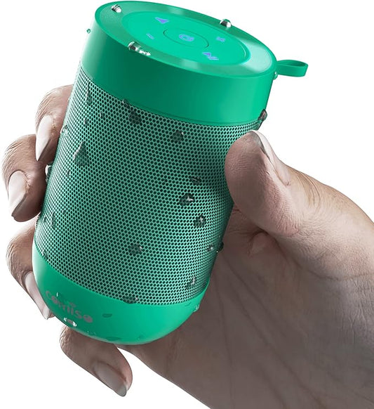 comiso Portable Bluetooth Speaker, Small Shower Speaker with IPX5 Waterproof, 360° HD Loud Sound, Wireless Stereo Pairing, Mini Speakers Support TF Card, Built-in Mic, Pocket Size for Travel Outdoors