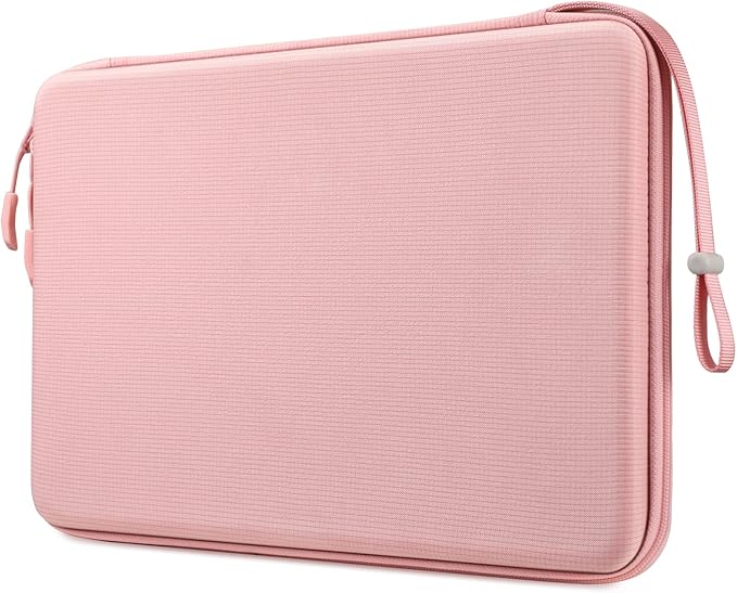 FINPAC Hard Laptop Sleeve Case for MacBook Neo A18 Pro, 13 inch MacBook Air 2026 M5/M4/M3/M2/M1, 14 inch MacBook Pro 2026 M5/M4/M3/M2 Pro/Max, Waterproof Case for Dell, Surface Laptop, HP, Acer, Pink