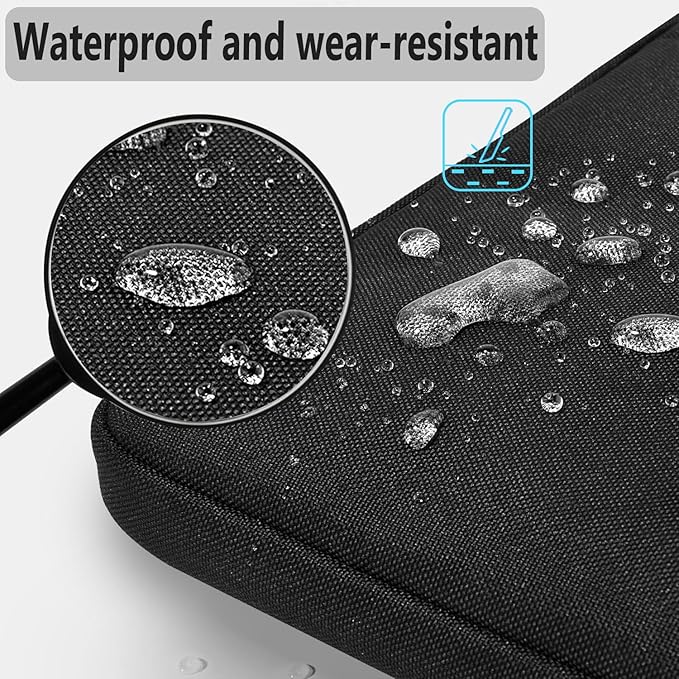 Hseok Laptop Shoulder Bag 13 13.3 14 Inch Case Compatible with MacBook Pro/Neo 14" M5/M4/M3/M2/M1,Mac Air/pro/Neo 13" and Most 13 13.3 14 Notebooks,Spill-Resistant Briefcase,Black