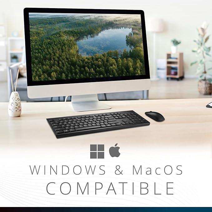 Kensington KM150 EQ Wireless Desktop Set, Wireless Keyboard & Mouse (K75562NA)