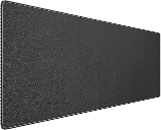Waterproof Large Gaming Mouse Pad with Durable Stitched Edges, Non-Slip Rubber Base, Grainy Jacquard Mouse Mat Desk Pad for Home Office Gaming, 35.4''x15.7''x0.12'', Matte Black