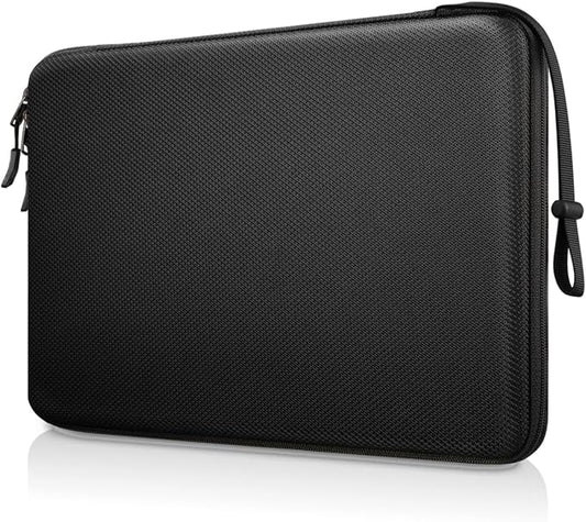 FINPAC Hard Laptop Sleeve Case for 15.3 inch MacBook Air M5/M4/M3/M2 (2026-2023) A3448 A3241 A3114, 16.2 inch MacBook Pro M5/M4/M3/M2 Pro/Max (2026-2021), Waterproof Case for Surface Laptop, Black