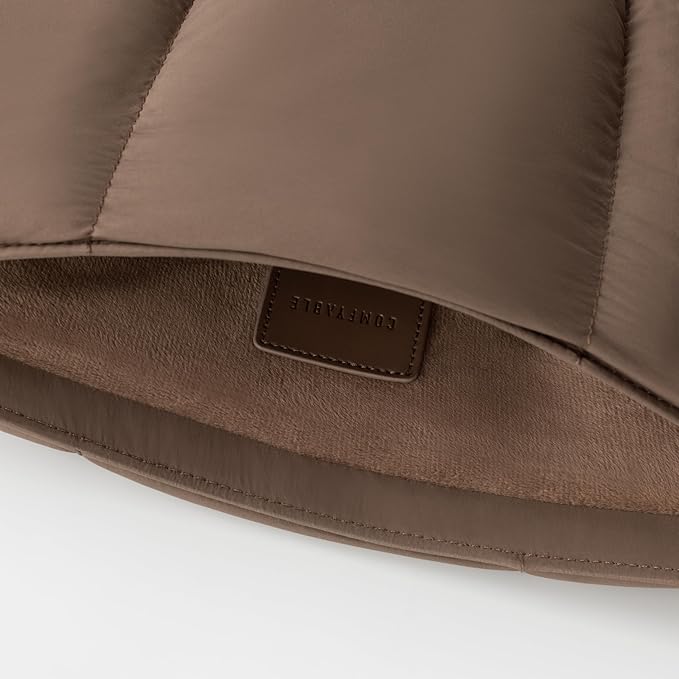 Comfyable Puffy Laptop Sleeve 13 Inch 14 Inch, Quilted Puffer Laptop Carrying Case for Women, Pillow Case Compatible with MacBook Air/Pro M5 M4 M3 M2 Pro/Max 2026, 13" MacBook Neo A18, Mocha Brown