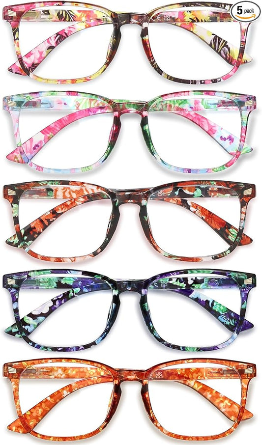 CCVOO Reading Glasses for Women/Men, Eyeglasses, Blue Light Readers for Women/Men, Computer Eye Glasses, Cheaters