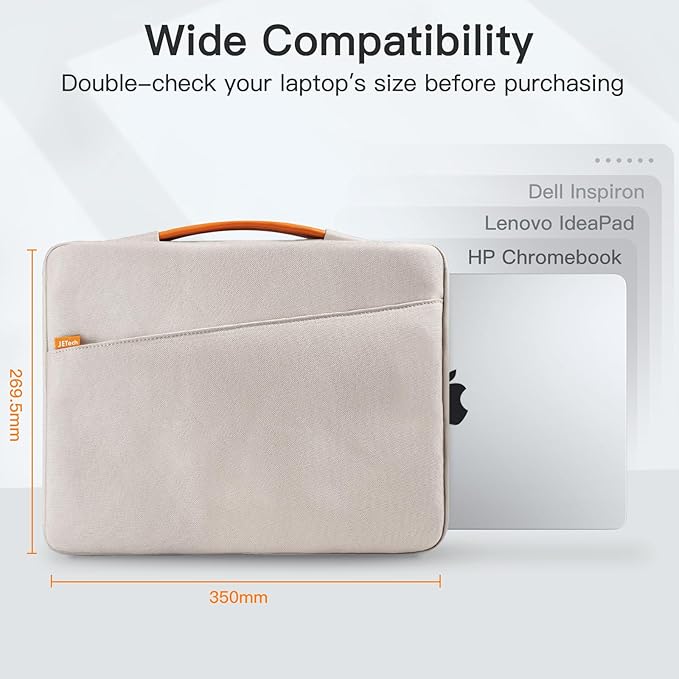 JETech Laptop Sleeve for MacBook Neo (A18 Pro), 14-Inch MacBook Pro (M1-M5, 2020-2026), Waterproof Bag Case with Portable Handle and Pocket, Compatible with 14 Inch Notebook (Starlight)