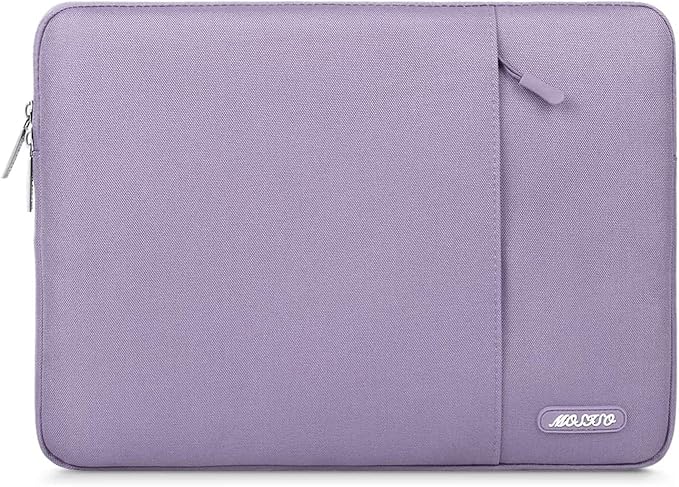 MOSISO Laptop Case 13 inch, Laptop Sleeve Compatible with MacBook Neo/Air/Pro 13 inch with A18/M5/M4/M3/M2/M1 Chip 2026-2016, Polyester Vertical Computer Sleeve Bag with Pocket, Purple
