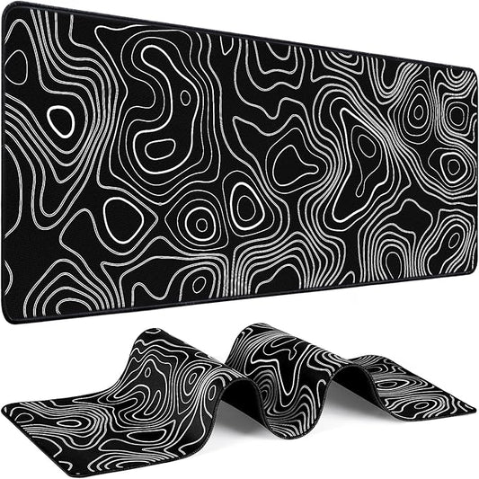 Mouse Pad Gaming - Desk Mat for Keyboard and Mouse - Large Mouse Pad for Desk, World Map Mousepad (31.5 x 11.8inch) with Non-Slip Base, Desks Pad Mat for Gaming, Office and Home