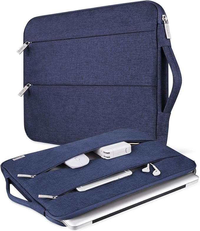 Voova Laptop Sleeve Carrying Case 14 15 Inch Compatible with MacBook Air 15 M2/M3/M4 2022-2025, MacBook Pro 15, Hp Chromebook 14, Waterproof Slim Computer Cover Bag,Blue