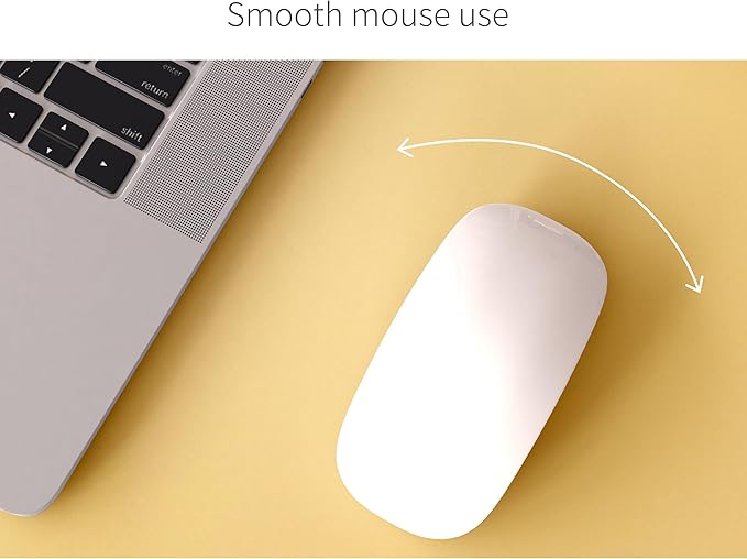 RENMTURE Desk Pad, Cork & PU Leather Desk Mat, Large Mouse pad, Non-Slip Desk Protector and Blotter, Waterproof Writing Pad, Desk Accessories and Organizers for Work (Light Yellow, 23.6" x 13.7")