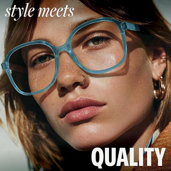 miyya Blue Light Blocking Glasses for Women, Blue Light Glasses for Women Oversized Fashion Glasses