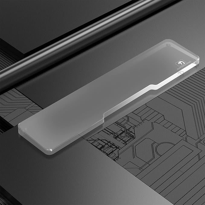 SELORSS Acrylic Keyboard Wrist Rest - TENKEYLESS (TKL) 80% Keyboard- Mechanical Keyboards Ergonomic Palm Rest for Computer Keyboard,Anti-Slip Base,Wrist Pad for Laptop,Office & Home-Easy Typing