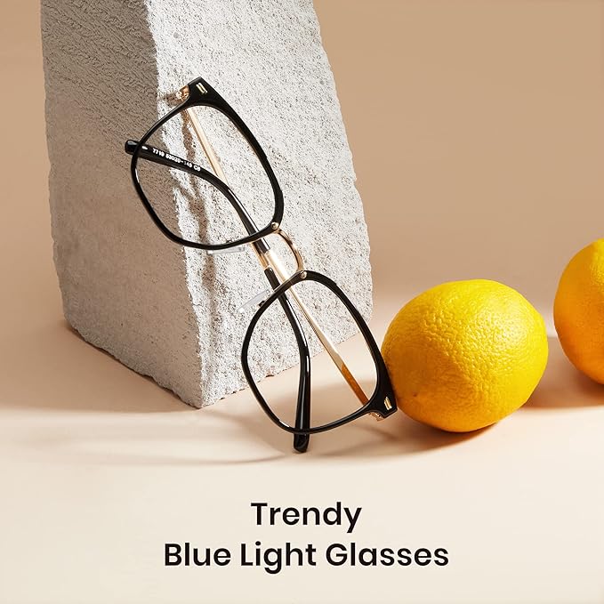 Cyxus Blue Light Glasses for Woman, Stylish Cat Eye Blue Light Blocking Computer Glasses for Working, Laptop and Screen Use