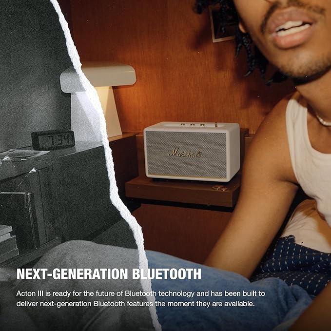 Marshall Acton III Bluetooth Home Speaker - Cream