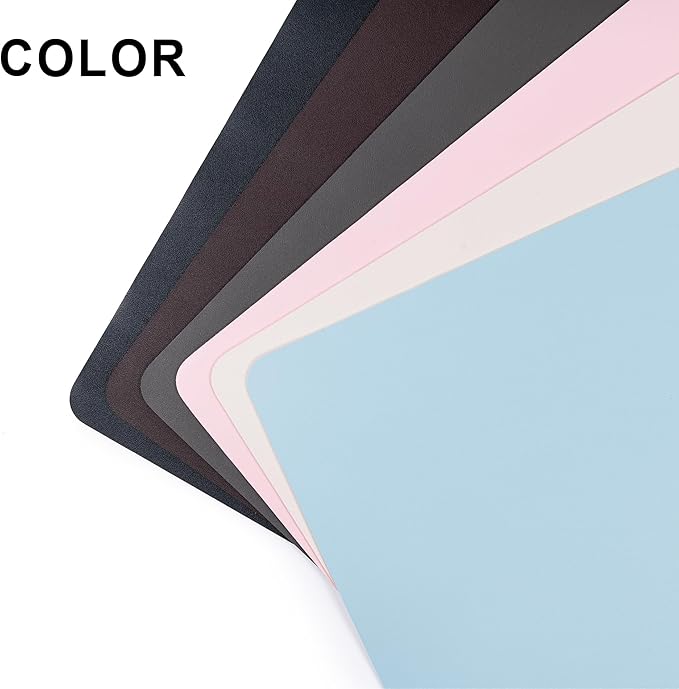 Leather Desk Pad Protector,Non-Slip Desk Pad,on-Slip PU Leather Large Mouse Pad,Easy Clean Desk Protecor Mat,Writing Pad for Office Work/Home/Decor(Pink, 23.6" x 13.7")