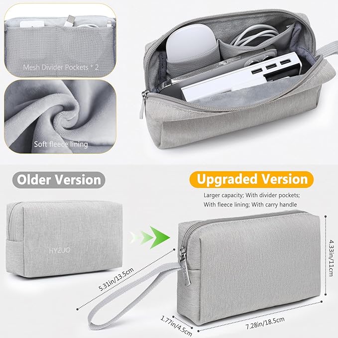 HYZUO 13.3-14 Inch Laptop Sleeve Bag Set for MacBook Pro 14 M5/M4/M3/M2/M1 Pro/Max A3426 A3427 2026-2021, MacBook Air/Pro 13.3, 13.5-13.8" Surface Book/Laptop, Notebook Case for 13.3" HP, Light Gray