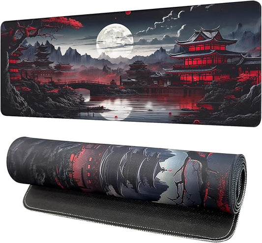 Mouse Pad Gaming Mousepad,Large Mousepads for Keyboard and Mouse with Non-Slip Rubber Base,Suitable for School,Office,Home,31.5 x 11.8 Inch