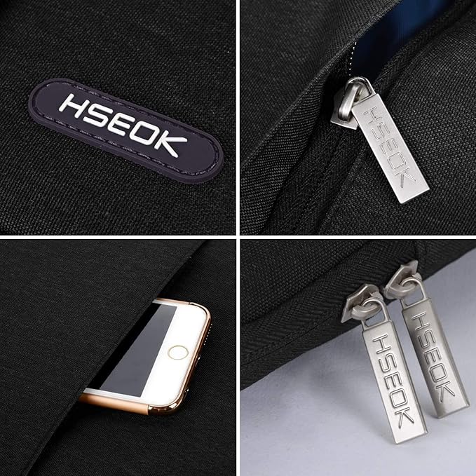 Hseok Laptop Sleeve 15.6-16 Inch Case Briefcase Compatible with MacBook Neo 16, MacBook Pro 16 M5/M4/M3/M2/M1, MacBook Air 15 M5, XPS 16 and Most 15.6-16 Notebooks,B01K01