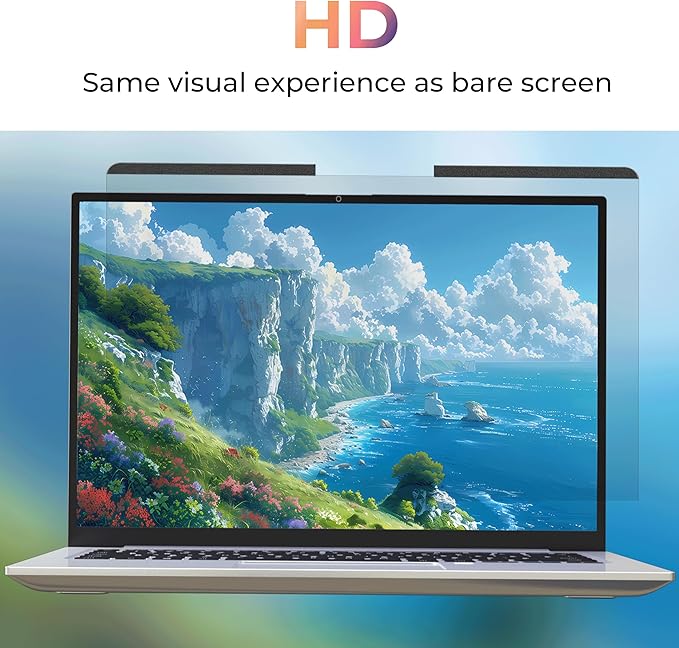 Magnetic Laptop Privacy Screen 14 inch for 16:9 Privacy Shield, 14" Removable Computer Monitor Anti Glare Protector Blue Light Filter, Compatible with HP/Dell/Acer/Lenovo/Samsung/ASUS (12.2x6.9inch/ W x H)