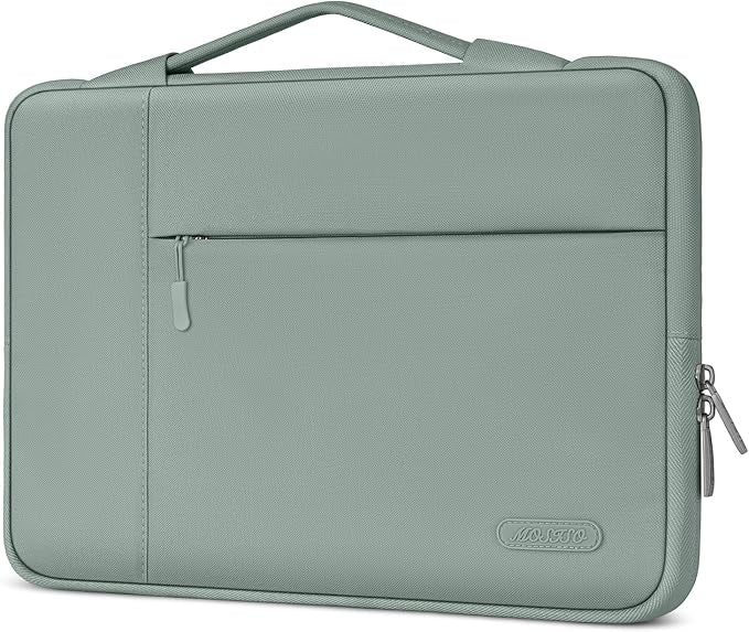 MOSISO Laptop Case 16 inch, 15-15.6 inch Laptop Sleeve with Handle Compatible with MacBook Pro 16 inch, HP, Acer, Dell, Lenovo, ASUS Notebook, Polyester Multifunctional Computer Bag, Antique Green