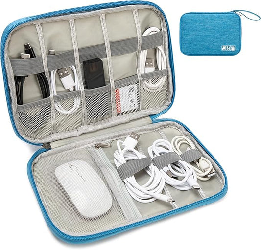 Electronics Organizer Travel Case,Travel Cable Organizer Pouch - Portable Storage Bag for Cord, Charger, Phone, Earphone, Electronic Accessories for Travel & Daily Use