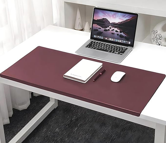Office Desk Pad, Writing Mat with Full Grip Fixation Lip, Non-Slip PU Leather Table Blotter Desk Protector Gaming Mat Laptop Keyboard Working Mat, Waterproof Table Protective Pad