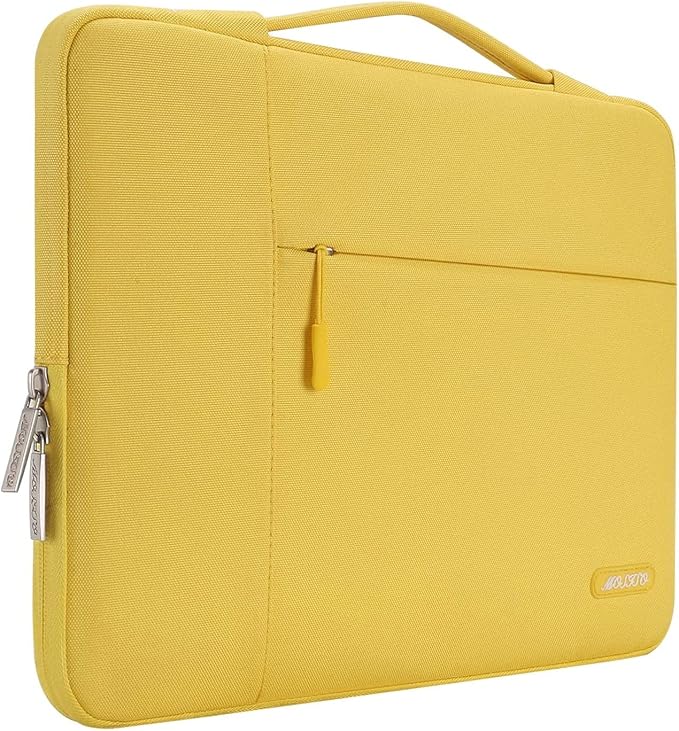 MOSISO Laptop Case 13 inch, 13 inch Laptop Sleeve with Handle Compatible with MacBook Air 13 M4 M3 M2 M1 2025-2018 / Pro 13 M2 M1 2025-2016, Polyester Multifunctional Computer Bag, Yellow