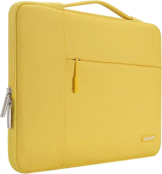 MOSISO Laptop Case 13 inch, 13 inch Laptop Sleeve with Handle Compatible with MacBook Air 13 M4 M3 M2 M1 2025-2018 / Pro 13 M2 M1 2025-2016, Polyester Multifunctional Computer Bag, Yellow