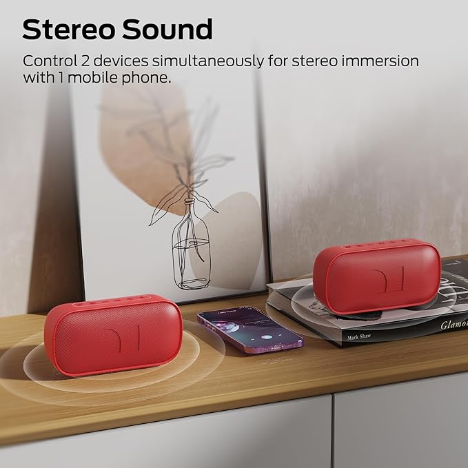 Monster S150 Bluetooth Speaker, Strong Bluetooth 5.4, IPX7 Waterproof Wireless Speaker, Support Sulti-Channel Connection