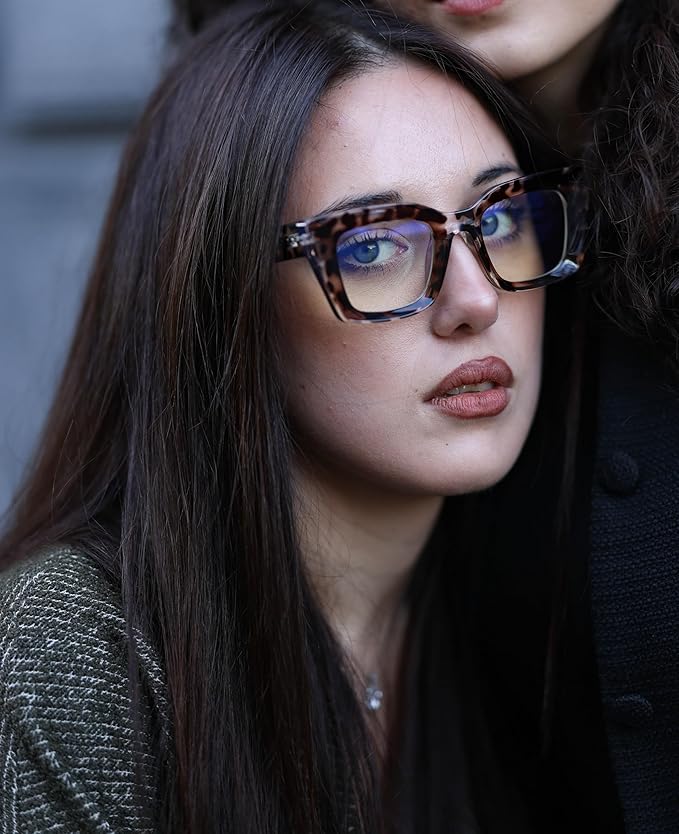VISOONE Cat Eye Blue Light Blocking Glasses TR90 Anti-glare Women Calida