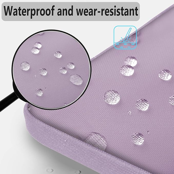 Hseok Laptop Shoulder Bag 13-14 inch Shockproof Water-Resistant HandBag with Small Case Compatible with MacBook Pro/Neo 14" M5/M4/M3/M2/M1, Mac Air/Pro 13.3", XPS 13/14, Most 13"-14" PC,Purple