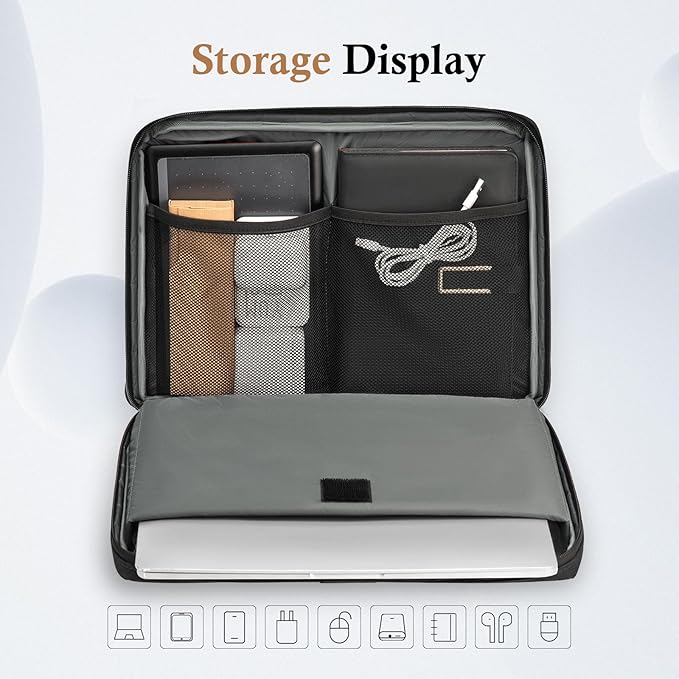 bagasin 14 Inch Laptop Sleeve Case Computer Bag for MacBook HP Lenovo Dell ASUS Acer Chromebook