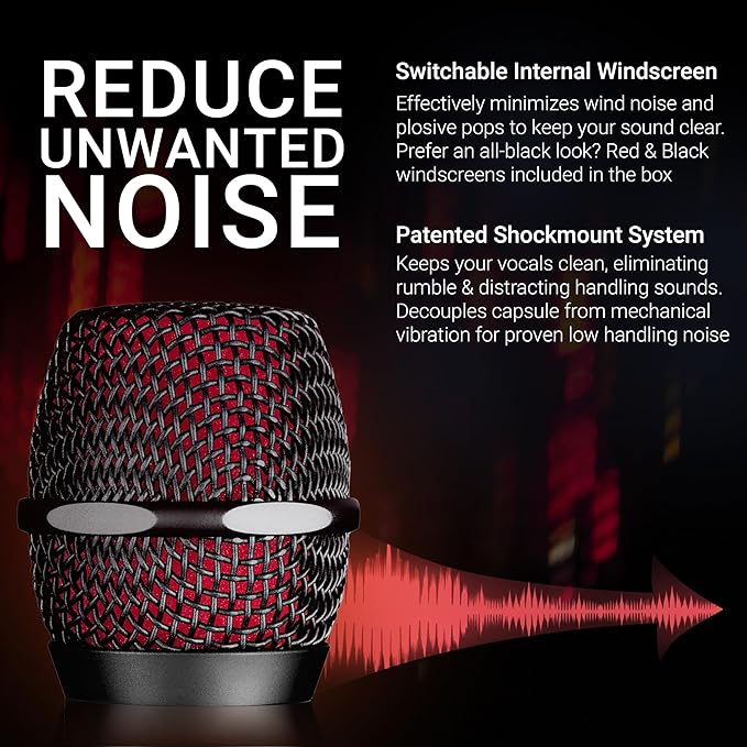 SE ELECTRONICS V7 Dynamic Microphone for Singing, Speech & Studio Recording - XLR Handheld Professional Microphone with Supercardioid Aluminum Voice Coil for Huge Gain Before Feedback - Chrome
