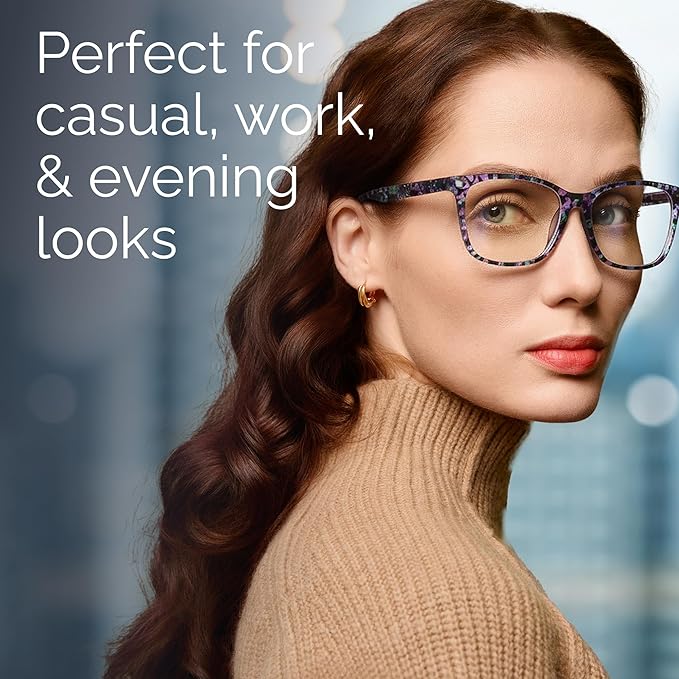 CCVOO Reading Glasses for Women/Men, Eyeglasses, Blue Light Readers for Women/Men, Computer Eye Glasses, Cheaters