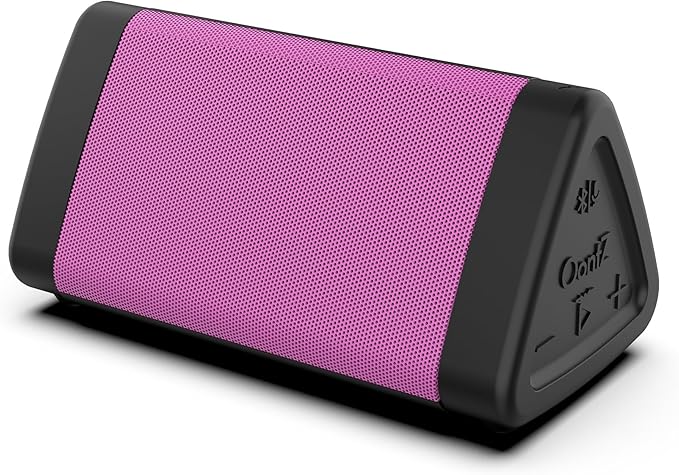 OontZ Angle 3 (4th Gen) – Portable Bluetooth Speaker, 12W Stereo Sound, 24 Hour Playtime, Rich Bass, 100 Foot Wireless Range, Waterproof, Home, Outdoor, Travel, Great Gift (Pink)