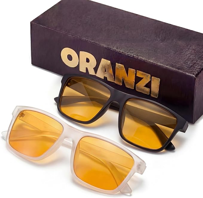 Blue Light Gaming Glasses for Men & Women, Anti Harmful Blue Light for Computer & Gaming, Amber Lenses Anti Eyestrain