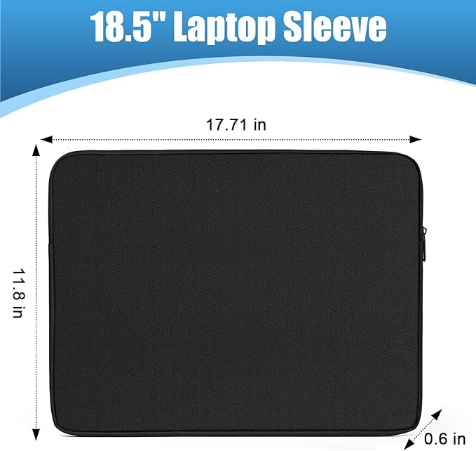 Ctemnpho 18.5 inch Portable Monitor Case Storage Bag, Portable Computer Cover Bag with Pocket Zipper for 17.3 inch Laptop Sleeve, Laptop Notebook Computer Gaming Display Protective Travel