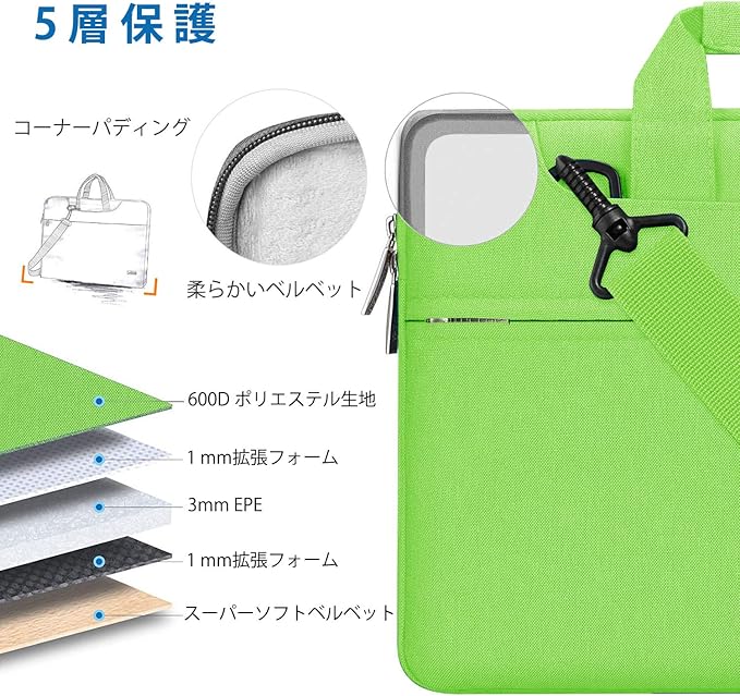 Hseok Laptop Shoulder Bag 13 13.3 14 Inch Case Compatible with MacBook Pro/Neo 14" M5/M4/M3/M2/M1,Mac Air/pro/Neo 13" and Most 13 13.3 14 Notebooks,Spill-Resistant Briefcase,Light Green