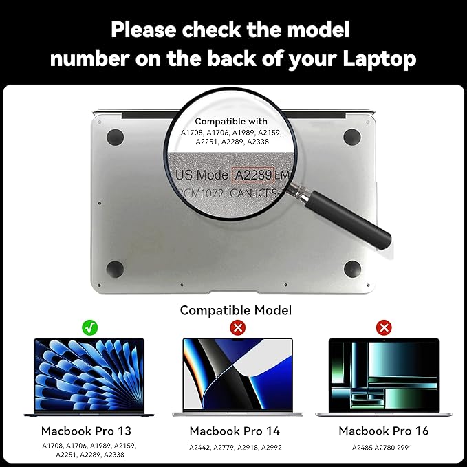 IPROKKO 360° Privacy Screen MacBook Pro 13 inch (2016, 2017, 2018, 2019, 2020, 2021, 2022, M1, M2) & MacBook Air 13" (2018-2021, M1), Matte Anti Glare Blue Light 13In Mac Scratch Resistant Laptop Screen Protector Filter