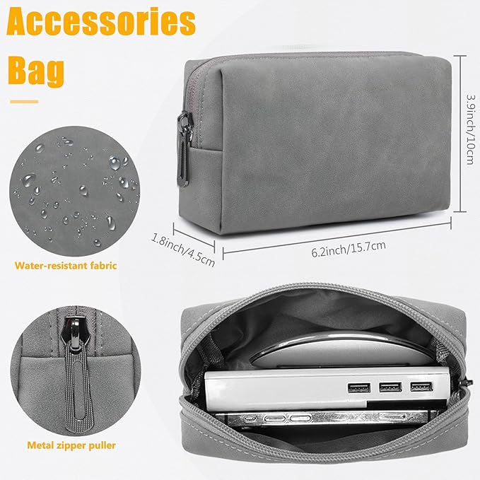 HYZUO 13.3-14 Inch Laptop Sleeve Case with Stand Feature for MacBook Pro 14 M5/M4/M3/M2/M1 2026-2021, MacBook Pro/Air 13.3, 13.5" 13.8" Surface Laptop, HP Spectre X360 13/14, Dark Gray