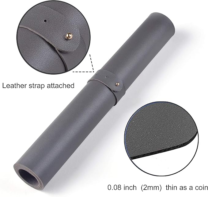 Dual Sided PU Leather Desk Pad, Mouse Pad, Office Desk Mat, Non-Slip Laptop Desk Pad, Waterproof Desk Writing Pad for Office and Home (23.6" x 11.8", Black)