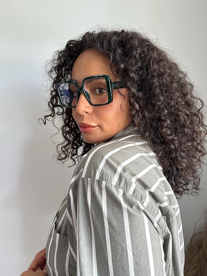 VISOONE Oversized TR90 Blue Light Blocking Glasses Fashion Accessories Non Prescription for Women Harvard