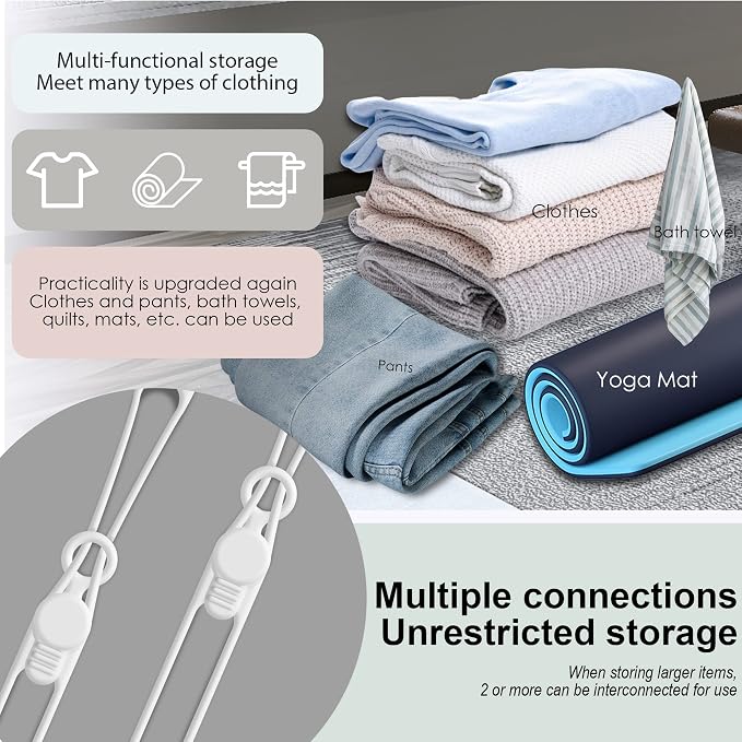 Nearockle Silicone Cable Ties Cord Organizer for Cable Management, 16PCS 4.2" and 7.1" Reusable Cable Organizer Electronic Accessories for Home, Office, Kitchen, School, Travel (White) - Image 5
