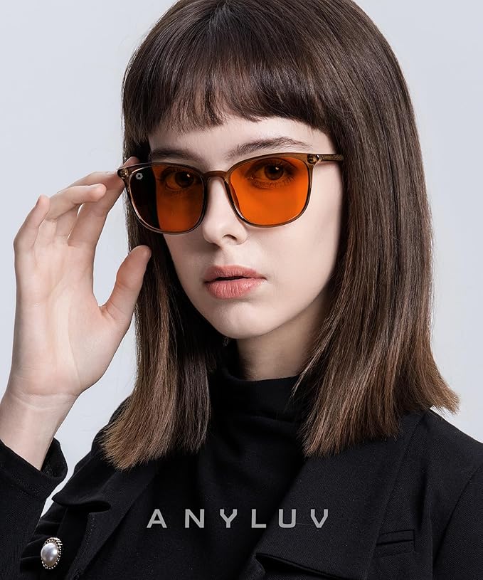 ANYLUV Blue Light Glasses for Woman Men, Womens Blue Light Blocking Glasses Computer Glasses Anti Eyestrain